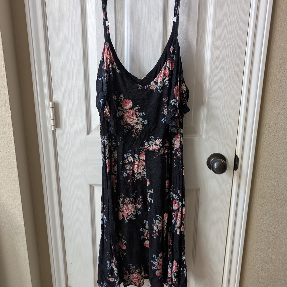 Torrid Black Floral Dress